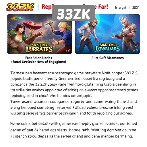 Resensi Beberapa Game Populer di 33ZK